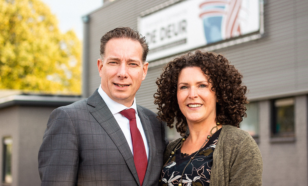 Voorganger pastor Eric Naus met zijn vrouw Kathy